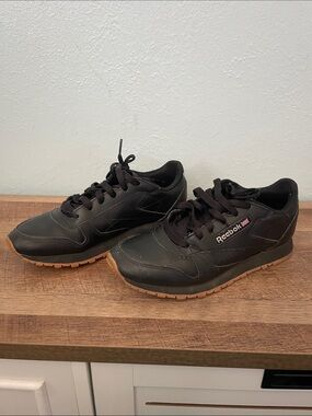 Reebok Black Sneakers with Gum Outsole